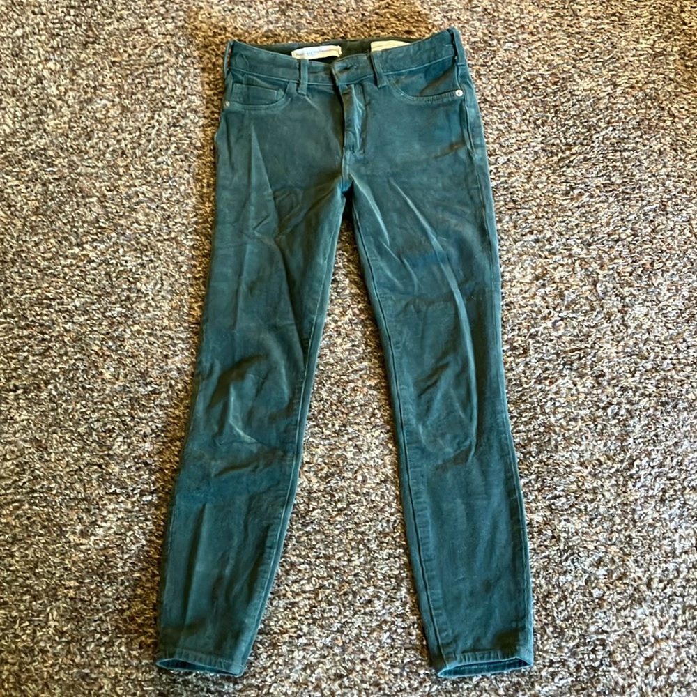 Plicro high rise green skinny jeans size 26